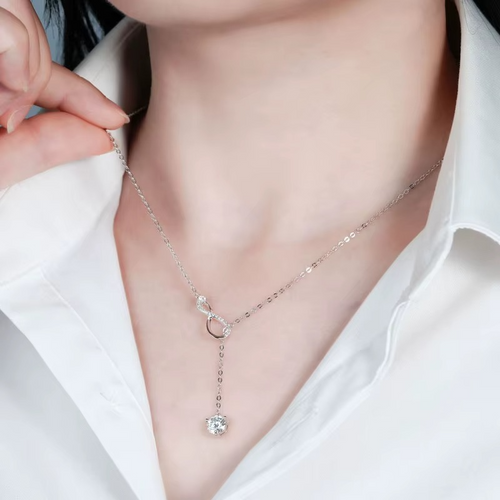 ¡Cyber ​​Off! Collar Infinito Luxuryjoyascl Plata S925 Oro 18k Dorado