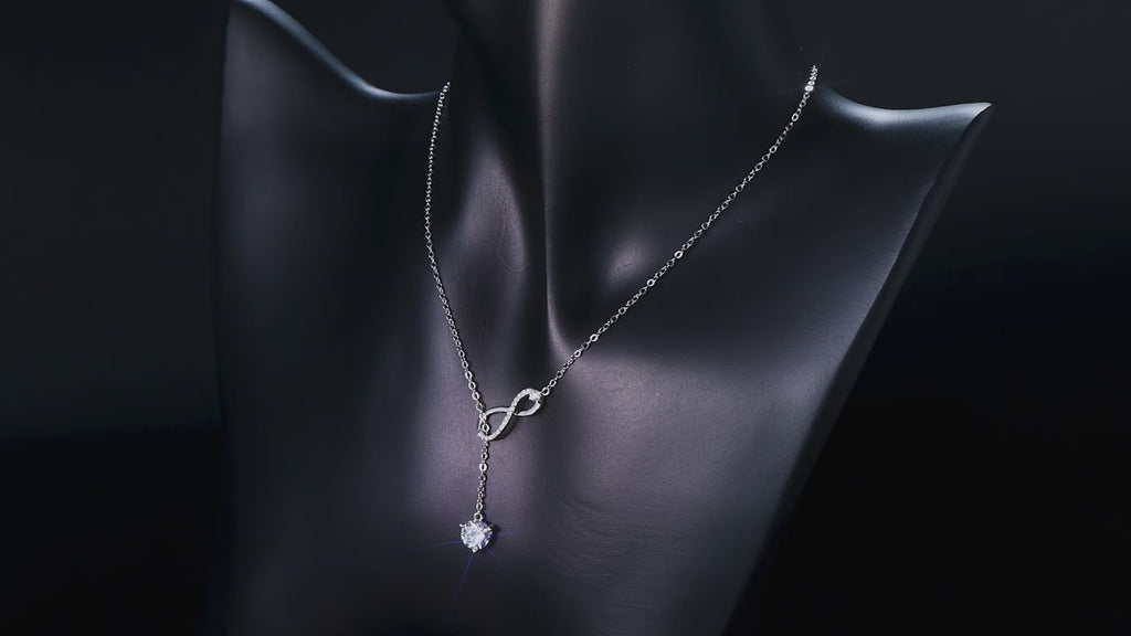 ¡Cyber ​​Off! Collar Infinito Luxuryjoyascl Plata S925 Oro 18k Dorado